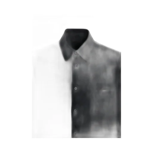 Cotton/Linen Poplin Loose-Fit Regular Collar Shirt
