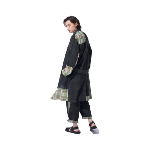 Madras Check Pigment Print Coat