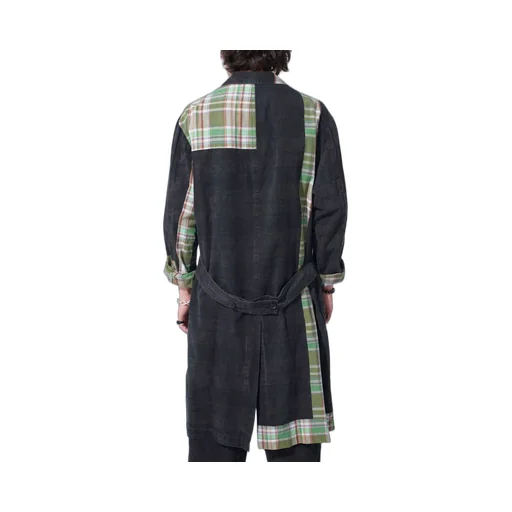 Madras Check Pigment Print Coat