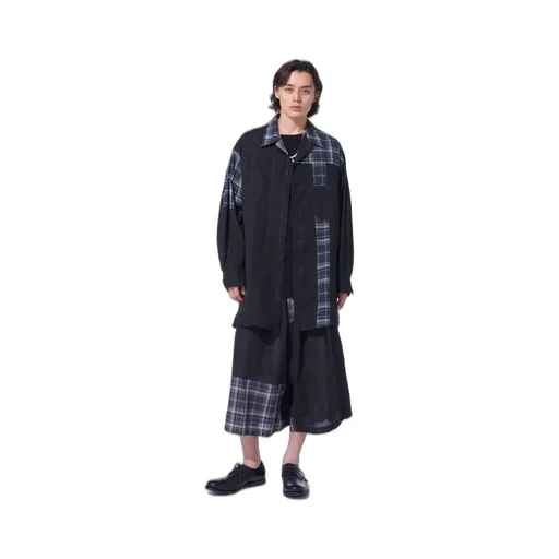 Madras Check Pigment Print Shirt-Blouson