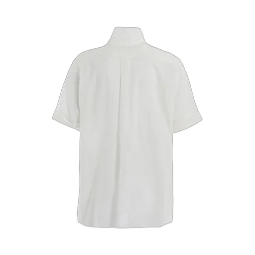 Cotton Silk Loan Short-Sleeve Stall Shirt