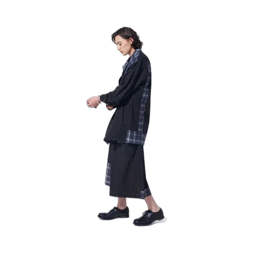 Madras Check Pigment Print Shirt-Blouson
