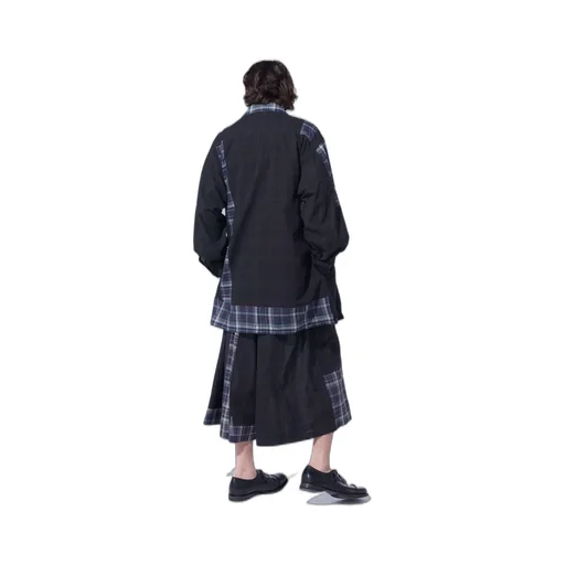 Madras Check Pigment Print Shirt-Blouson