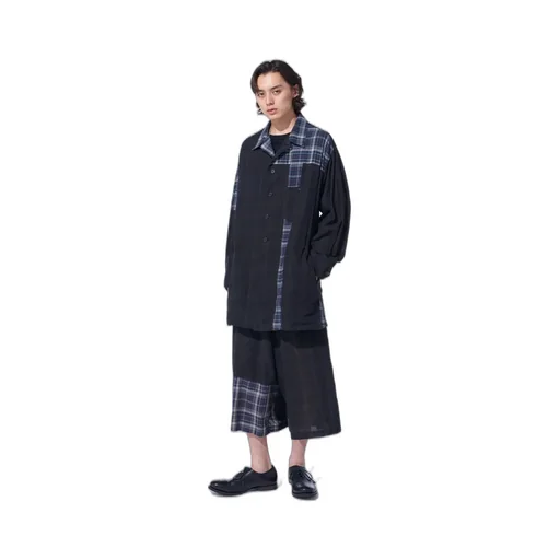 Madras Check Pigment Print Shirt-Blouson