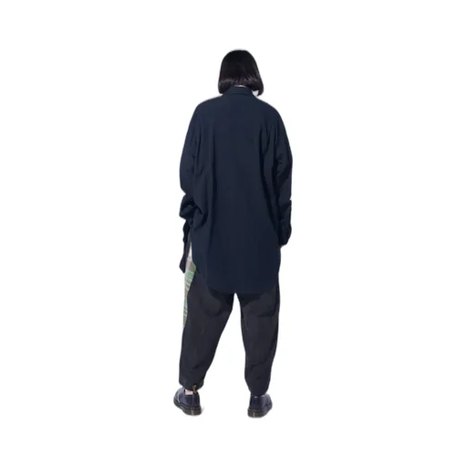 Madras Check Pigment Print 3-Tuck Wide Pants