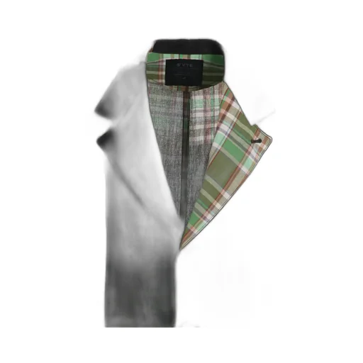 Madras Check Pigment Print Coat