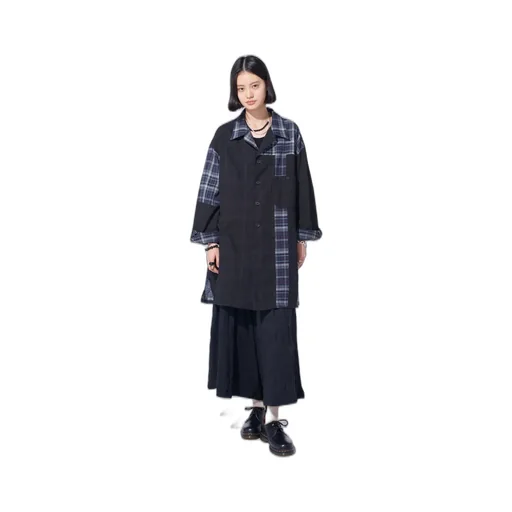 Madras Check Pigment Print Shirt-Blouson