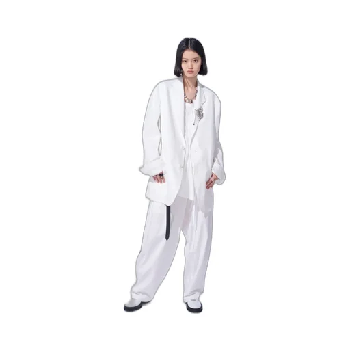 Cotton/Linen Dungaree 2Bs Jacket