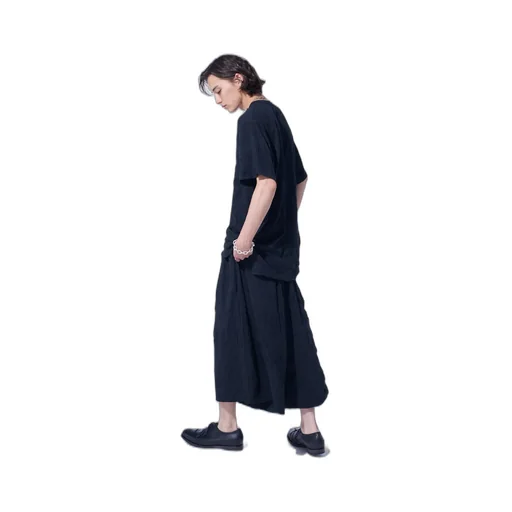 Catch-Washer Finish Jersey Culotte Pants