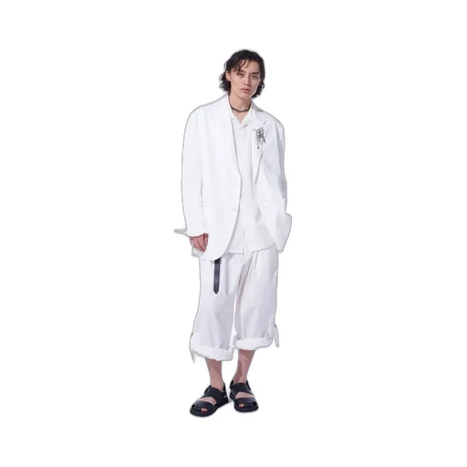 Cotton/Linen Dungaree 2Bs Jacket
