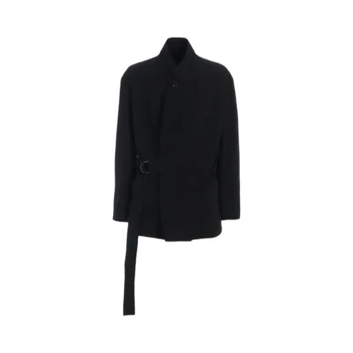 Cotton/Linen Dungaree Belted Jacket