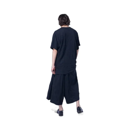 Catch-Washer Finish Jersey Culotte Pants