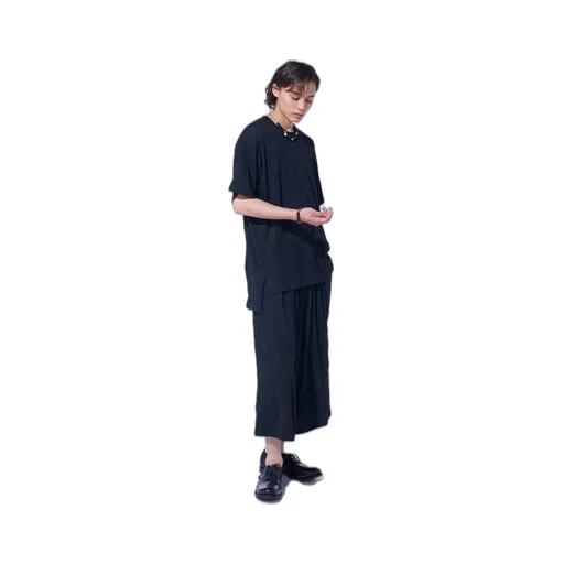 Catch-Washer Finish Jersey Culotte Pants