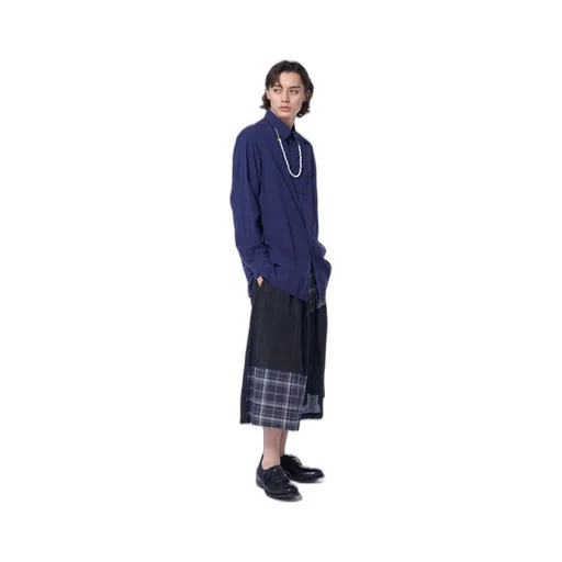 Madras Check Pigment Print Culotte Pants