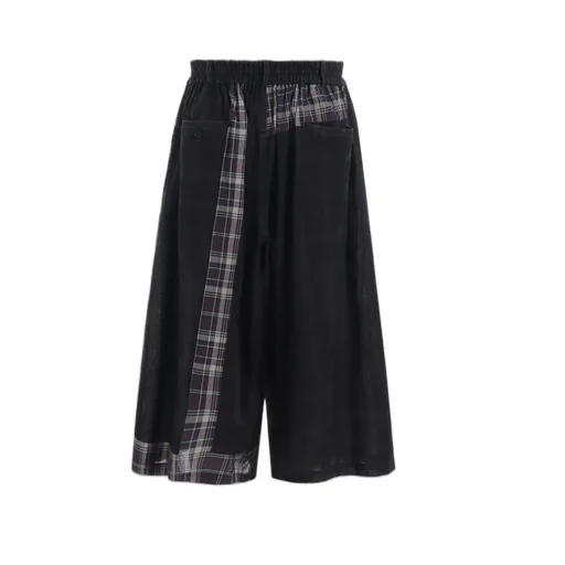 Madras Check Pigment Print Culotte Pants