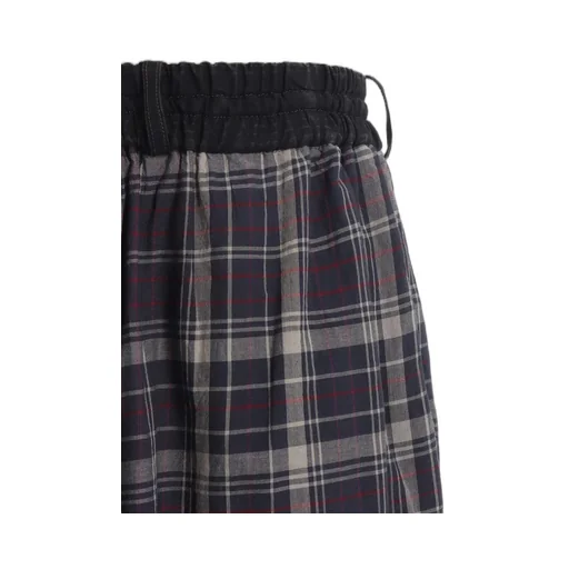 Madras Check Pigment Print Culotte Pants
