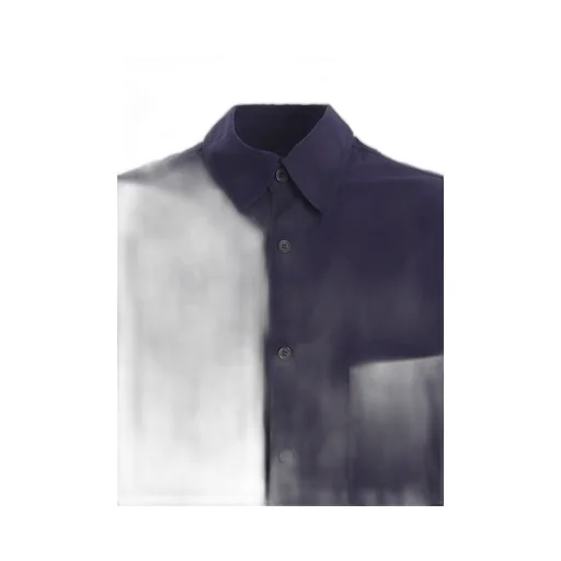 Broadcloth Chambray Loose-Fit Regular Collar Shirt