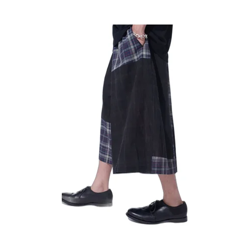Madras Check Pigment Print Culotte Pants