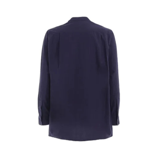 Broadcloth Chambray Loose-Fit Regular Collar Shirt