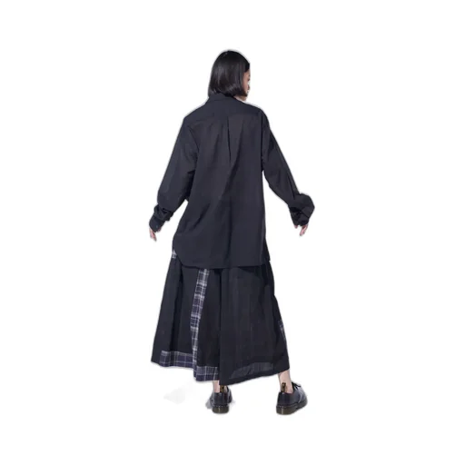 Madras Check Pigment Print Culotte Pants
