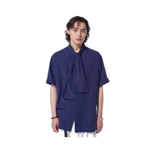 Broadcloth Chambray Short-Sleeve Stall Shirt