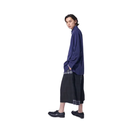 Madras Check Pigment Print Culotte Pants