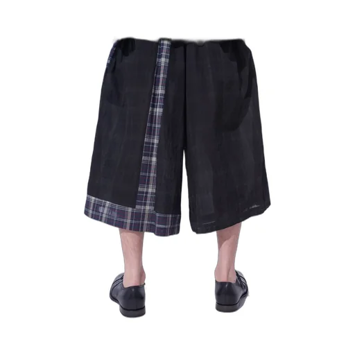 Madras Check Pigment Print Culotte Pants