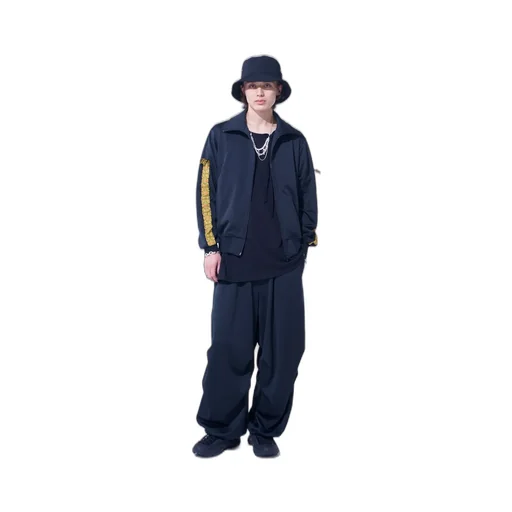 Pe/Smooth Jersey Knee Tuck Military Pants With Tyrolean Tapes