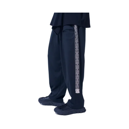 Pe/Smooth Jersey Side Tuck Trousers With Tyrolean Tapes