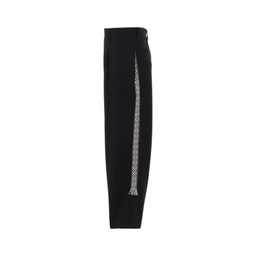 Pe/Smooth Jersey Side Tuck Trousers With Tyrolean Tapes