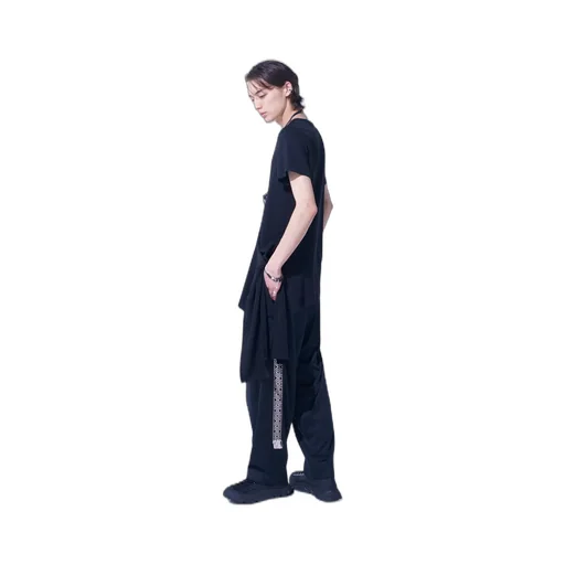 Pe/Smooth Jersey Side Tuck Trousers With Tyrolean Tapes