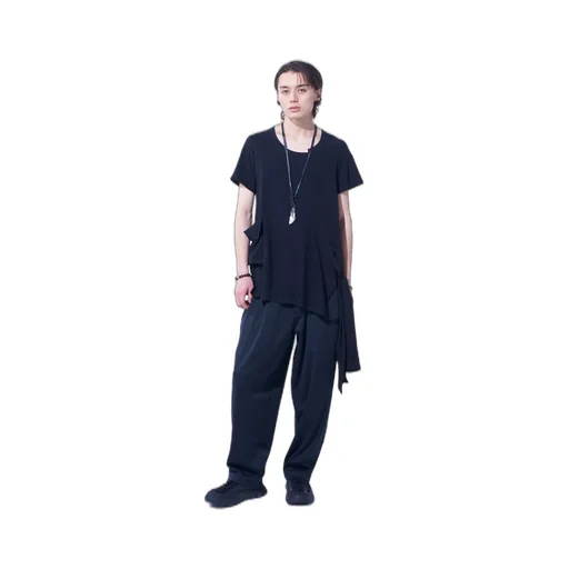 Pe/Smooth Jersey Side Tuck Trousers With Tyrolean Tapes
