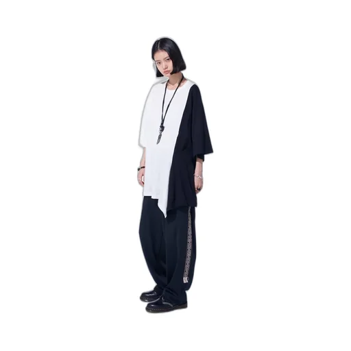 Pe/Smooth Jersey Side Tuck Trousers With Tyrolean Tapes