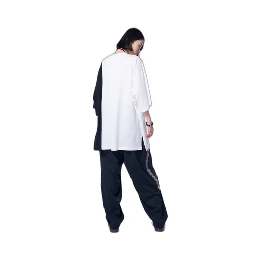 Pe/Smooth Jersey Side Tuck Trousers With Tyrolean Tapes