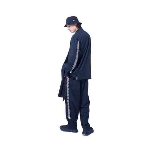 Pe/Smooth Jersey Side Tuck Trousers With Tyrolean Tapes