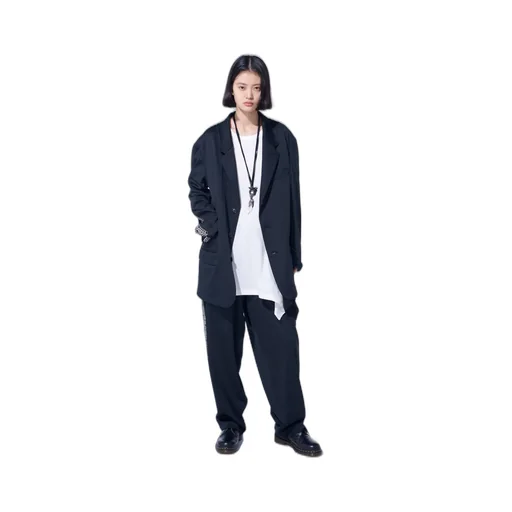 Pe/Smooth Jersey Side Tuck Trousers With Tyrolean Tapes