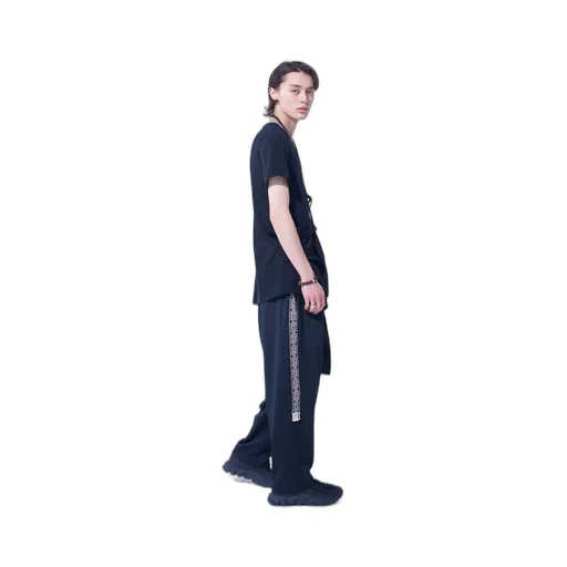 Pe/Smooth Jersey Side Tuck Trousers With Tyrolean Tapes