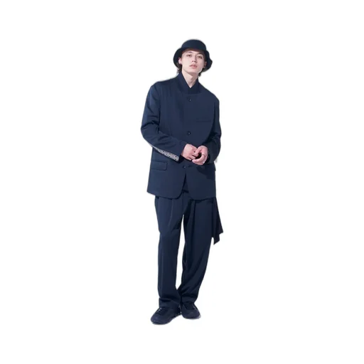 Pe/Smooth Jersey 3Bs Jacket With Tyrolean Tapes
