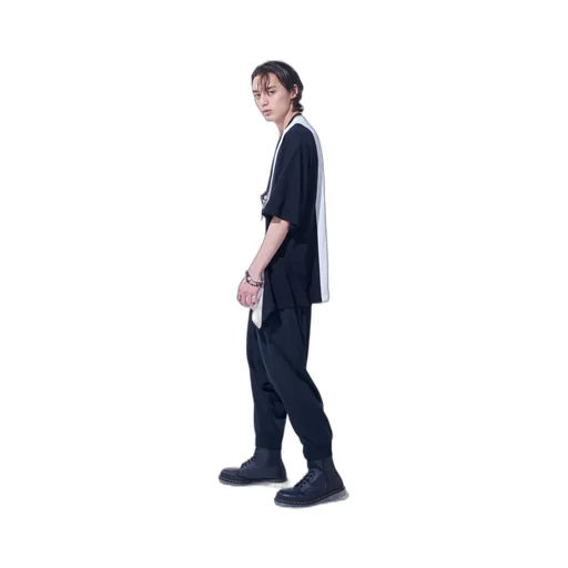 Pe/Smooth Jersey Ribbed Hems Balloon Saruel Pants