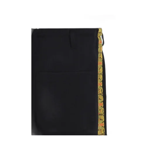 Pe/Smooth Jersey Knee Tuck Military Pants With Tyrolean Tapes