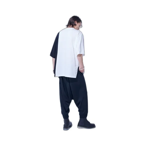 Pe/Smooth Jersey Ribbed Hems Balloon Saruel Pants