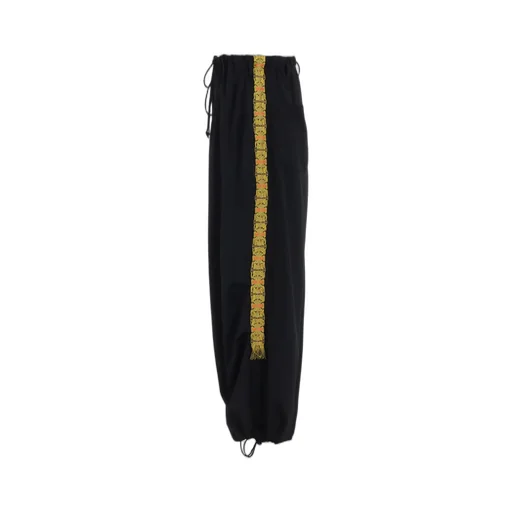 Pe/Smooth Jersey Knee Tuck Military Pants With Tyrolean Tapes