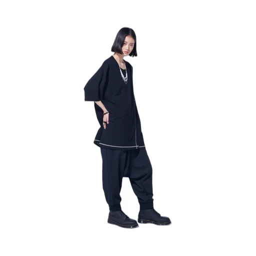 Pe/Smooth Jersey Ribbed Hems Balloon Saruel Pants