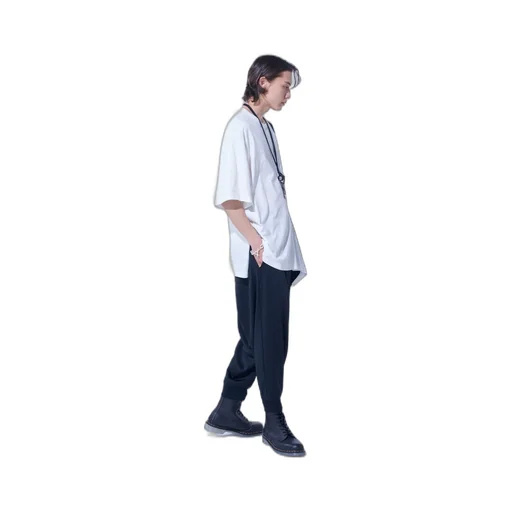 Pe/Smooth Jersey Ribbed Hems Balloon Saruel Pants