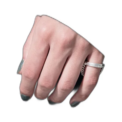 Brass Chain Ear Cuff Chain Ring