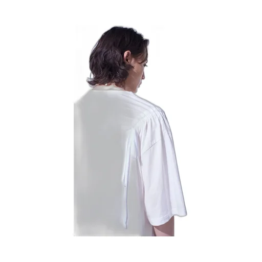 Soft Jersey T-Shirt With Gathered Strings