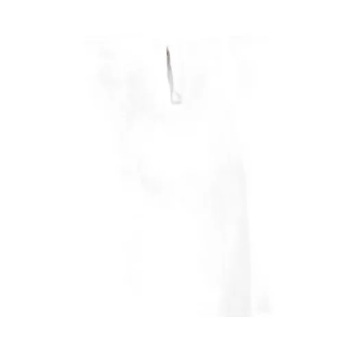 Linen/Cotton Herringbone Zigzag Cut-Out Pants
