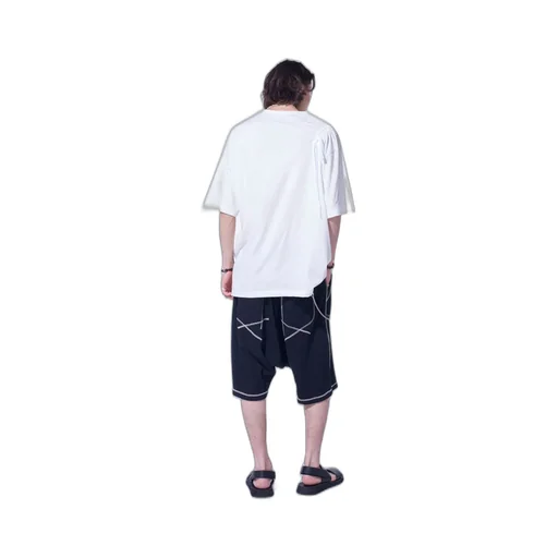 Soft Jersey T-Shirt With Gathered Strings