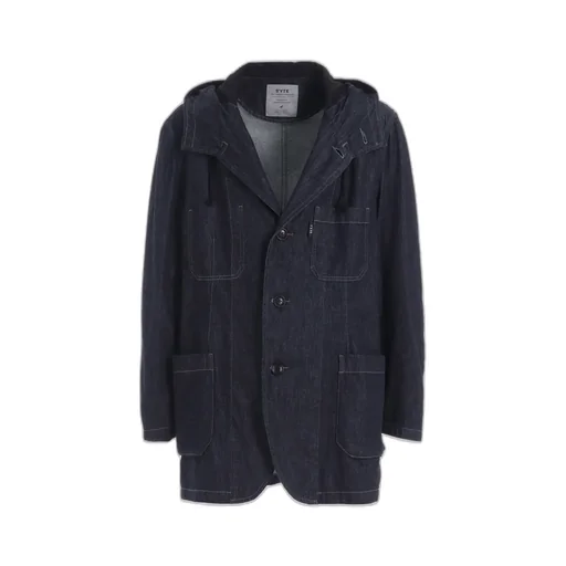7Oz Two-Tone Denim Hooded Jacket