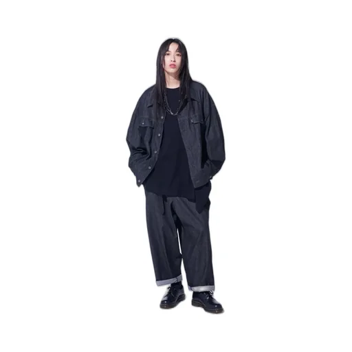 7Oz Two-Tone Denim 5Pocket Wide Pants